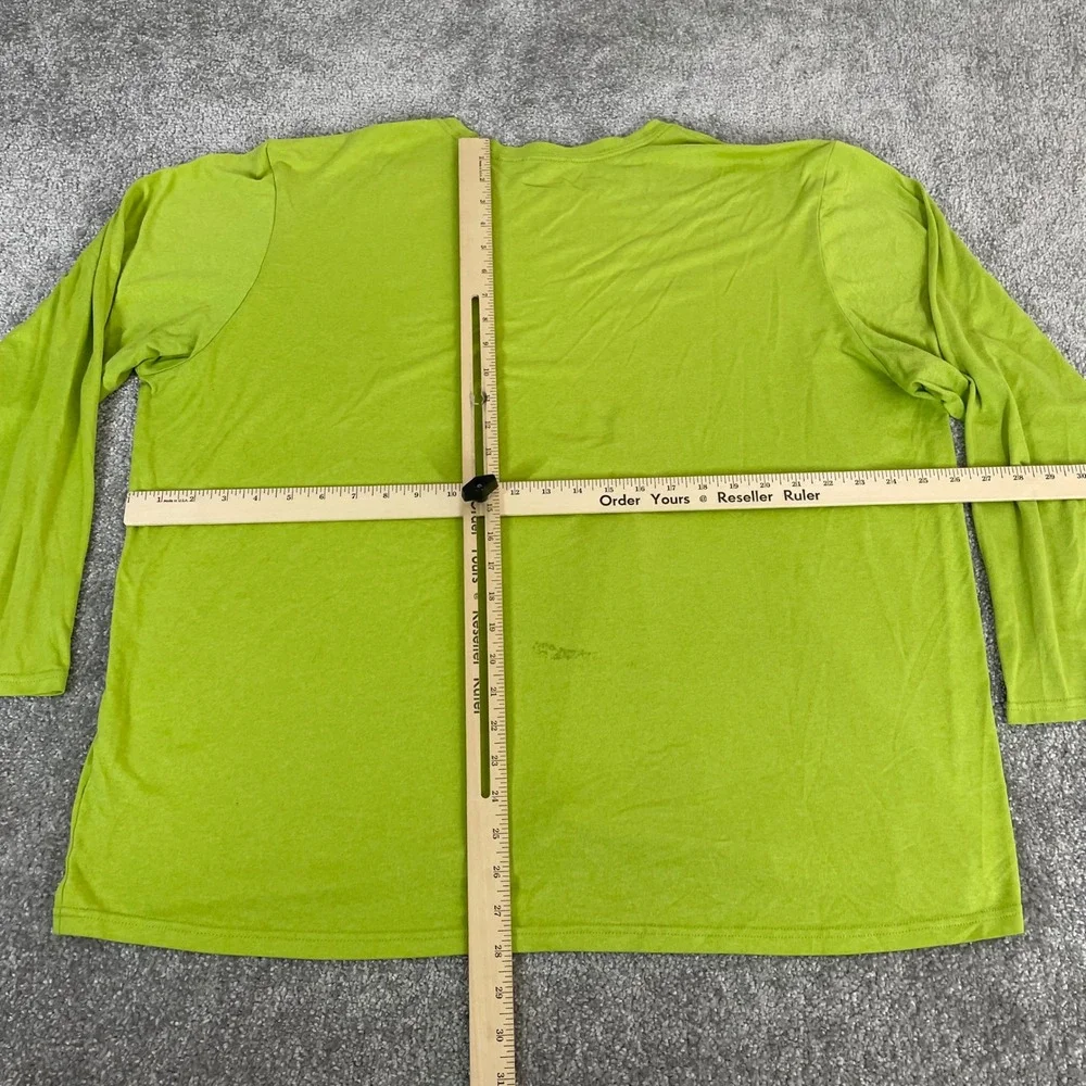 North Face Performance Shirt Mens XXL Hiking Utility Long Sleeve Lime Green